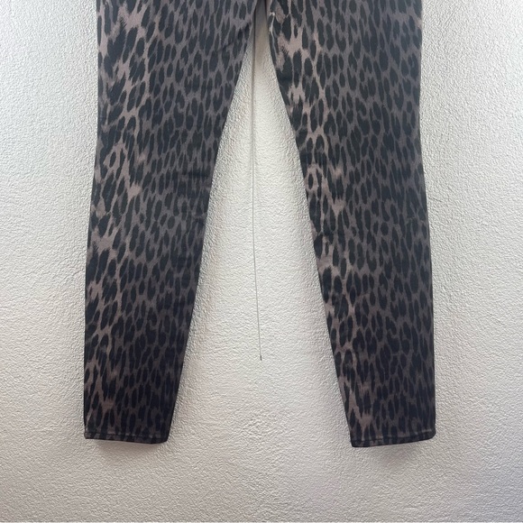 L’AGENCE Paris l 31 Marguerite Leopard Print High Rise Skinny 30” Stretch Jeans - Picture 9 of 15
